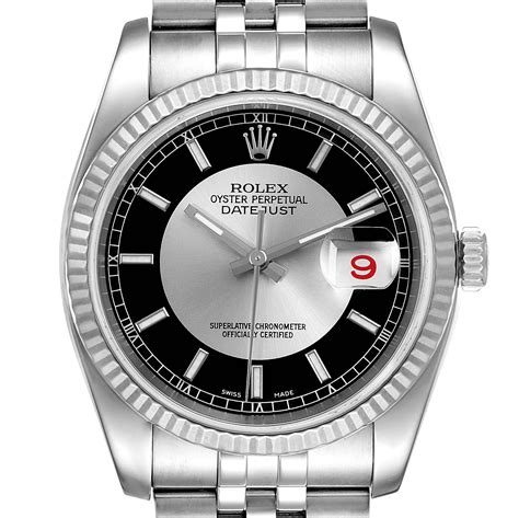 rolex datejust 116234 tuxedo|Rolex Datejust 116234 stainless steel.